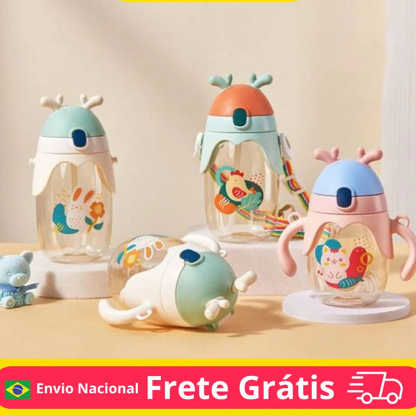 Garrafa infantil,portatil,copo de água fofo