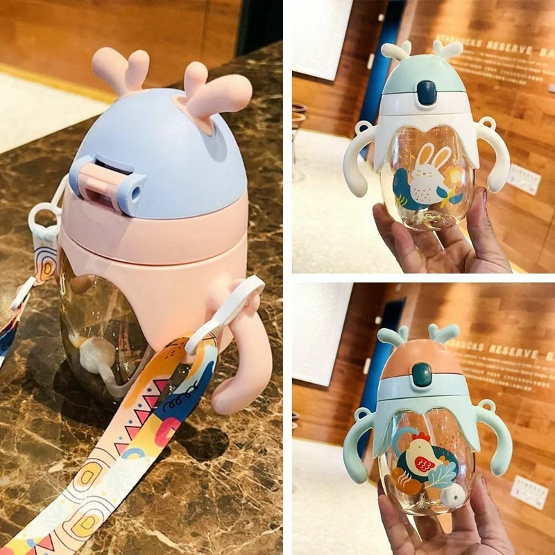 Garrafa infantil,portatil,copo de água fofo