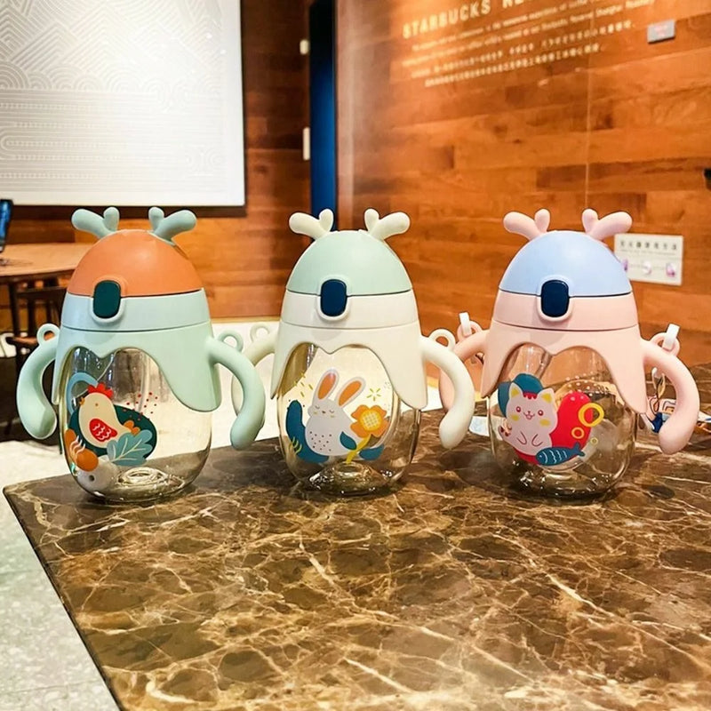 Garrafa infantil,portatil,copo de água fofo