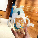 Garrafa infantil,portatil,copo de água fofo