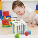 Cubo Sensorial Entrelaçado Colorido Didático