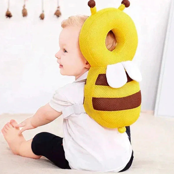 Mochila Almofada Protetora de Cabeça Infantil Abelha