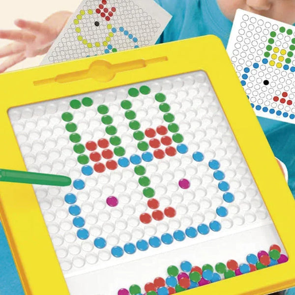 Prancheta Mágica Magnética com Pins Coloridos