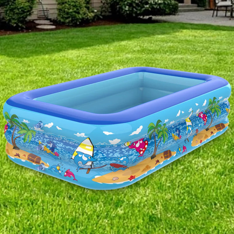 Piscina inflável de água de jardim