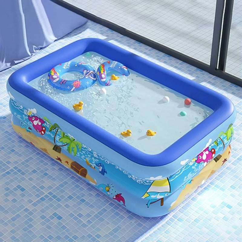 Piscina inflável de água de jardim