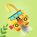 Brinquedo montessori de bloqueio e chave