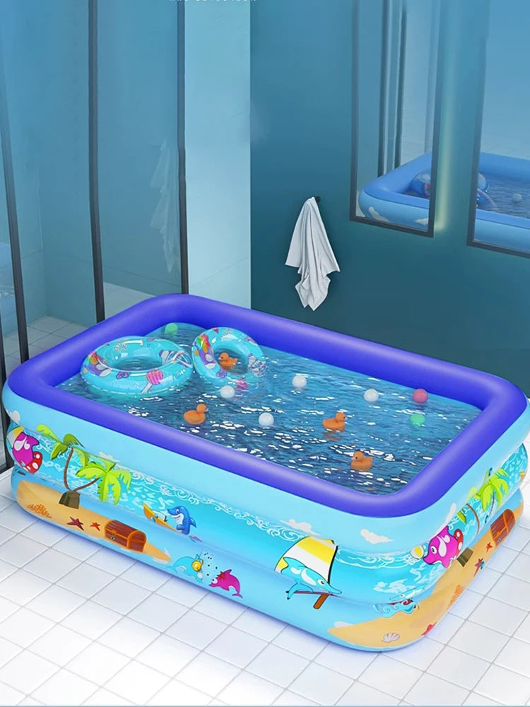 Piscina inflável de água de jardim