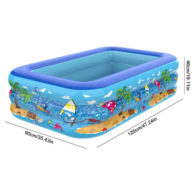 Piscina inflável de água de jardim