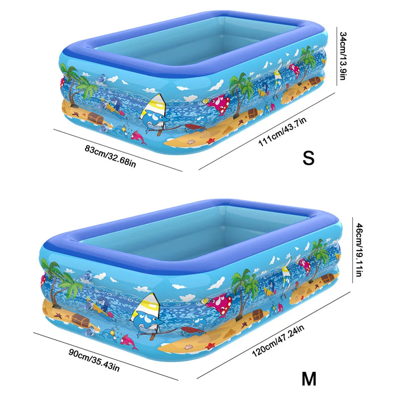 Piscina inflável de água de jardim