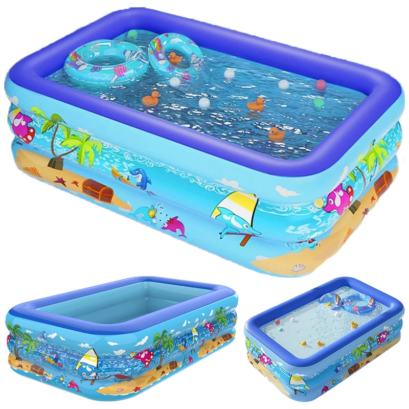 Piscina inflável de água de jardim