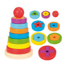 Torre de Empilhar Montessoriana Formas Geométricas